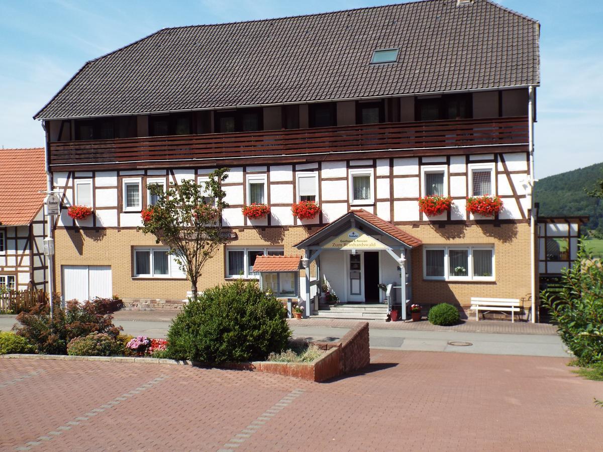 Hotel Garni Zum Reinhardswald Gewissenruh エクステリア 写真
